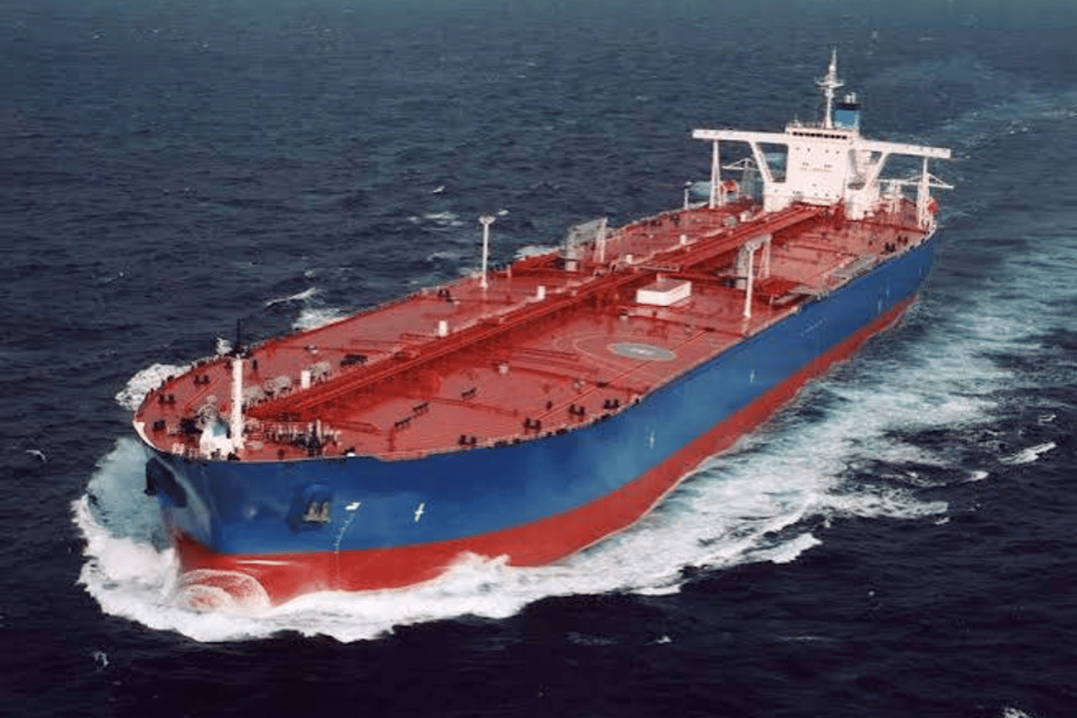 Cargo ships at sea